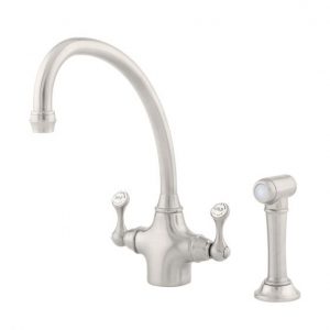 Etruscan Sink Mixer with Rinse by Perrin&Rowe