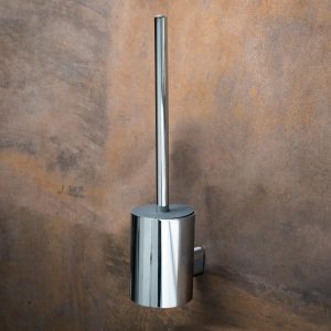ORGANIC: WALL MOUNTED TOILET BRUSH metal by Bemeta