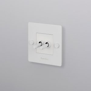 1G DOUBLE TOGGLE SWITCH / white